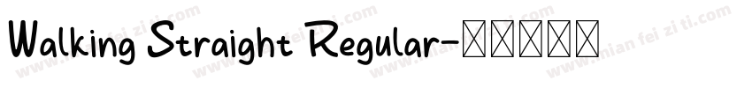Walking Straight Regular字体转换